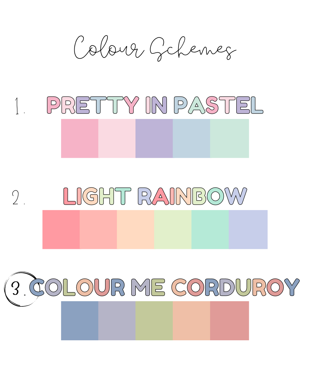 Colour Me Corduroy Personalized Pencil Case