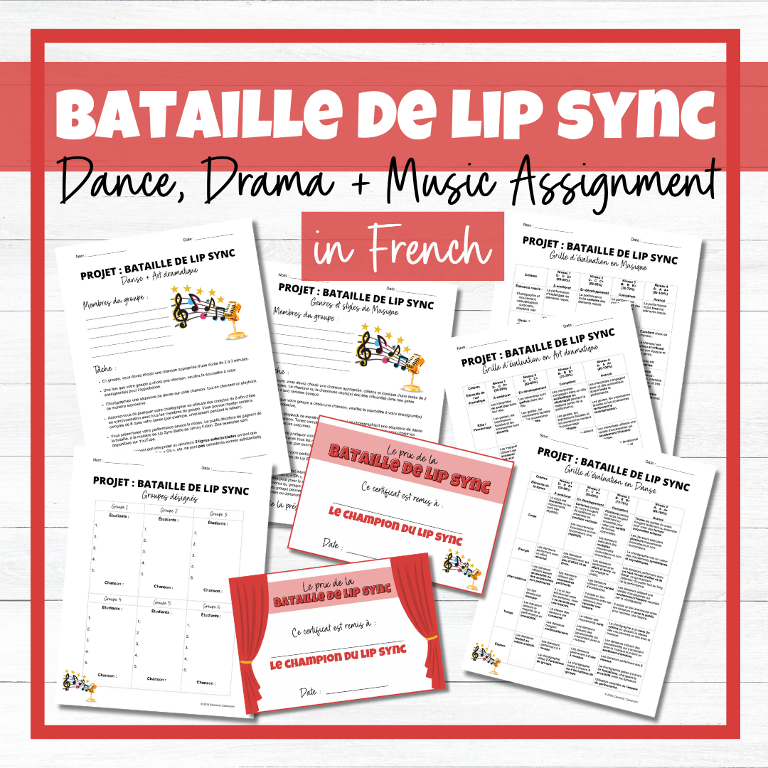 Bataille de Lip Sync - French Dance, Drama, & Music Lip Sync Battle Assignment