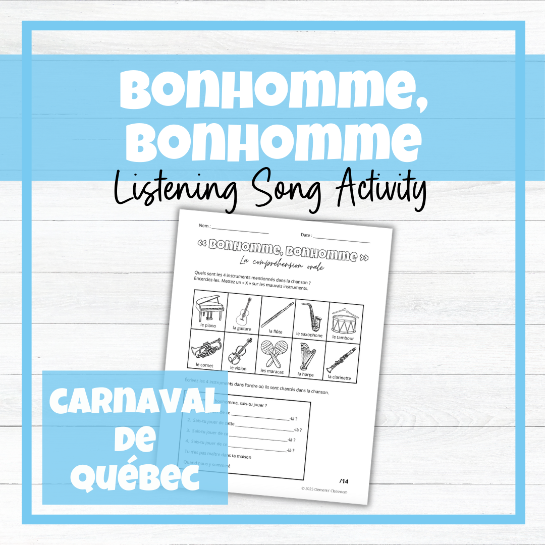 Carnaval de Québec - Bonhomme, Bonhomme - French Chanson Listening Comprehension