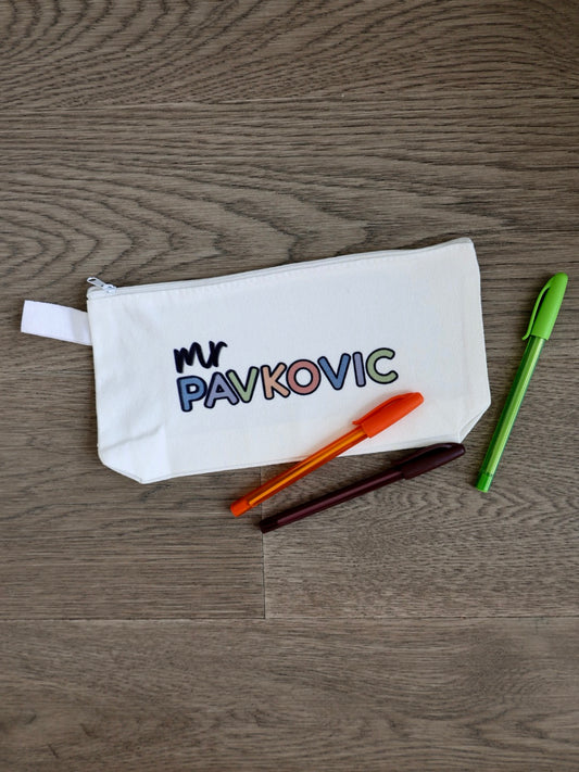Colour Me Corduroy Personalized Pencil Case
