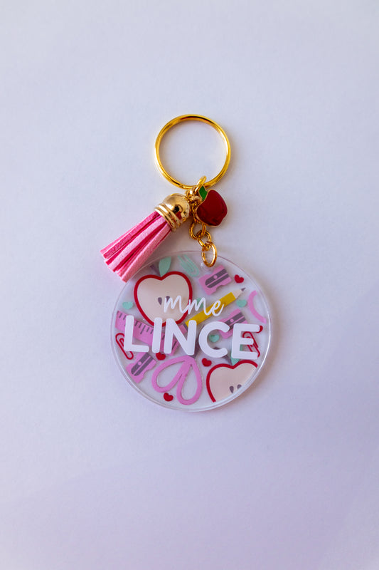 Personalized Teacher Keychain