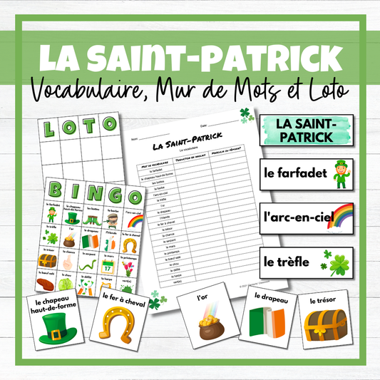 La Saint-Patrick - French St. Patrick's Day - BUNDLE!