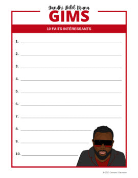 GIMS : Biographie d'un Francophone célèbre - French Biography Reading