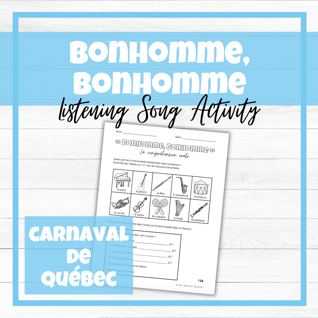 Carnaval de Québec - Festival d'hiver - School Event - BUNDLE!