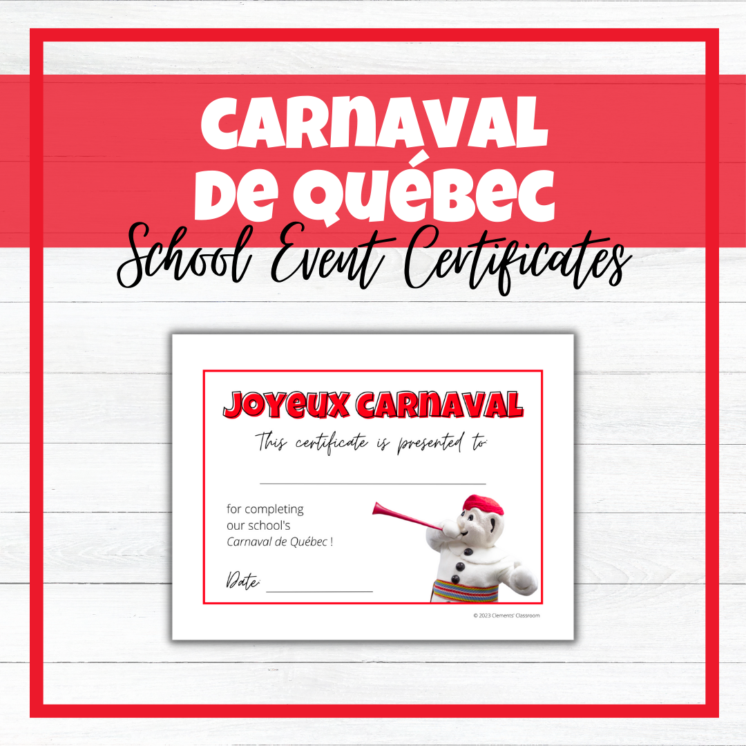 Carnaval de Québec - Festival d'hiver - School Event - BUNDLE!