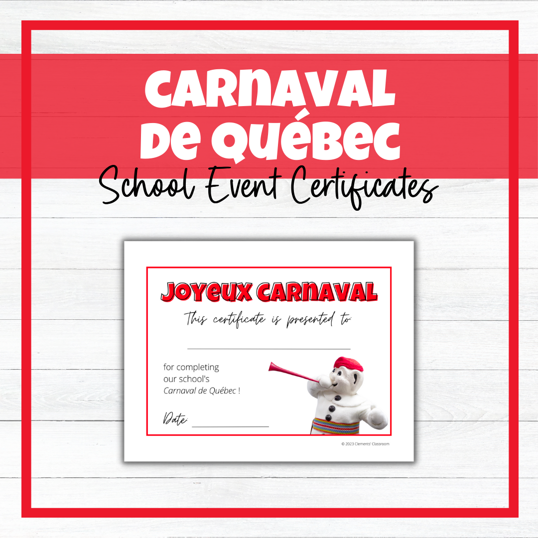 Carnaval de Québec - Festival d'hiver - School Event - BUNDLE!