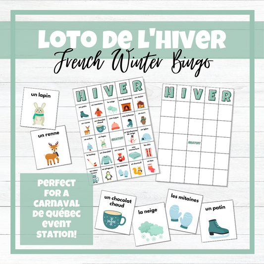 Carnaval de Québec - Festival d'hiver - Loto de l'hiver - French Winter Bingo