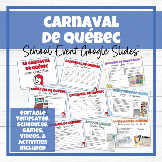 Carnaval de Québec - Festival d'hiver - School Event - BUNDLE!