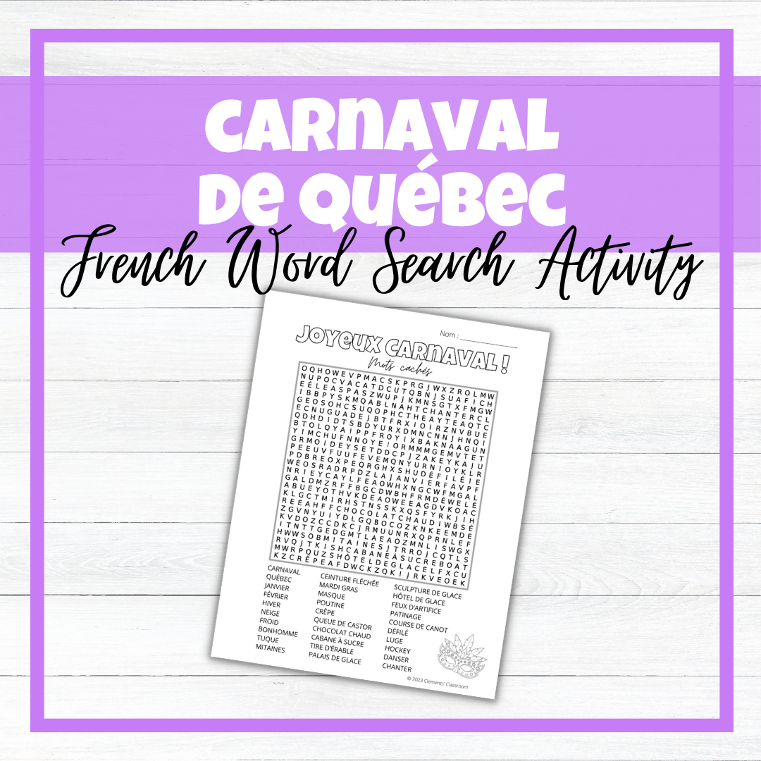 Carnaval de Québec - Festival d'hiver - School Event - BUNDLE!