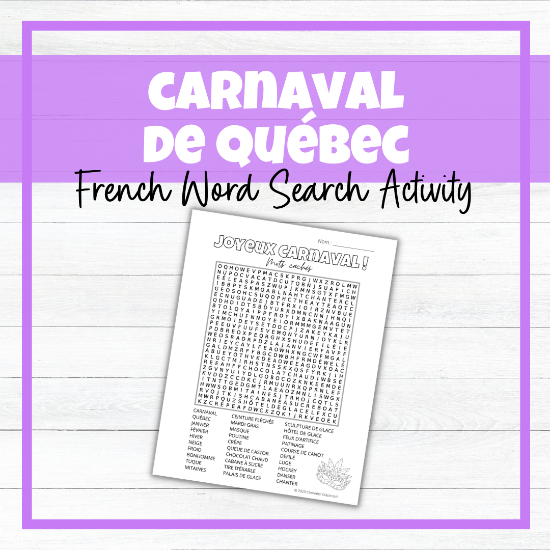 Carnaval de Québec - Festival d'hiver - School Event - BUNDLE!