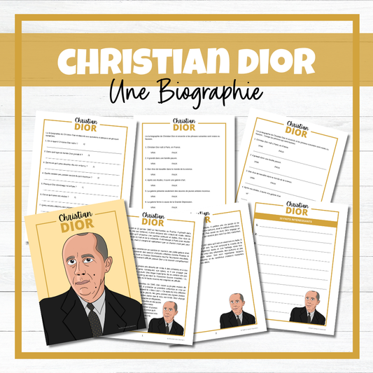 Christian Dior : Biographie d'un créateur de mode - French Biography Reading