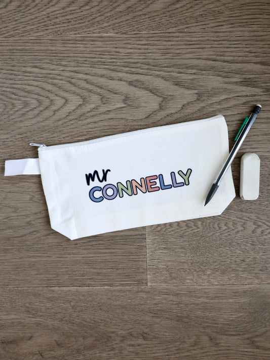 Colour Me Corduroy Personalized Pencil Case