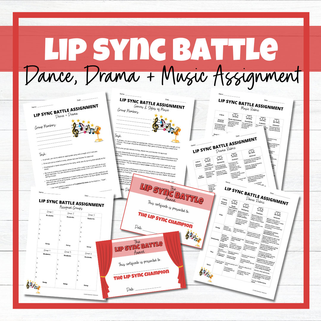 Lip Sync Battle - Dance, Drama, & Music Assignment