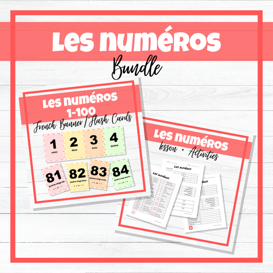 Les Numéros - French Numbers - BUNDLE!