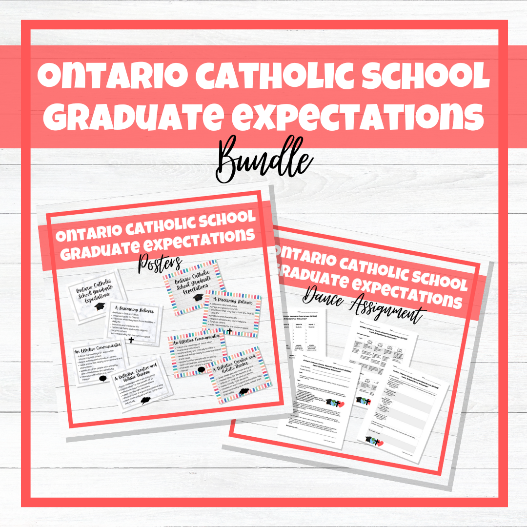 Ontario Catholic School Graduate Expectations - OCSGE - BUNDLE!