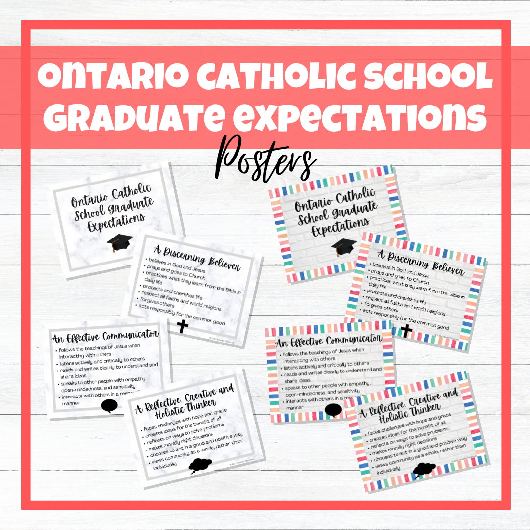 Ontario Catholic School Graduate Expectations - OCSGE - BUNDLE!