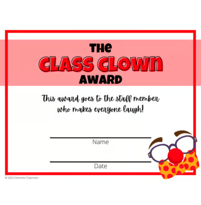 End of Year Staff and Teacher Awards