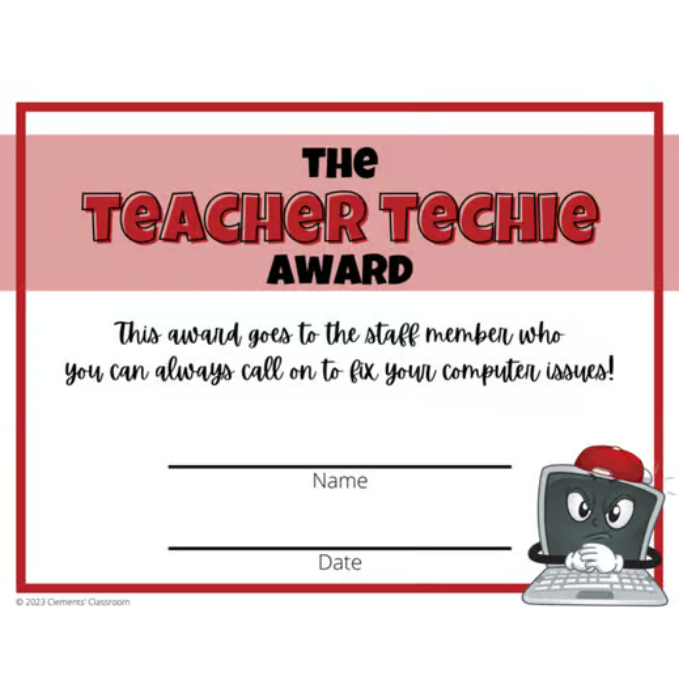 End of Year Staff and Teacher Awards
