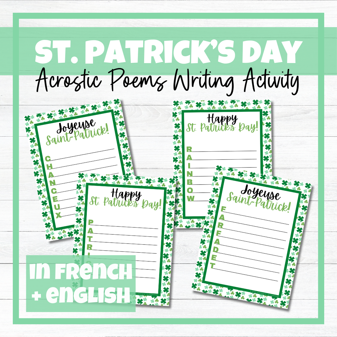La Saint-Patrick - French St. Patrick's Day - BUNDLE!