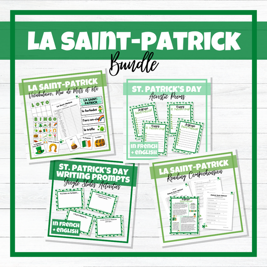 La Saint-Patrick - French St. Patrick's Day - BUNDLE!