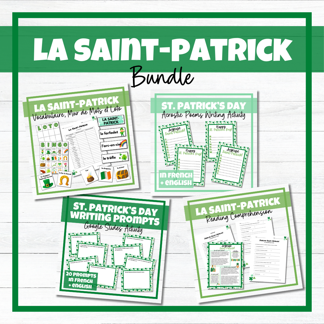 La Saint-Patrick - French St. Patrick's Day - BUNDLE!