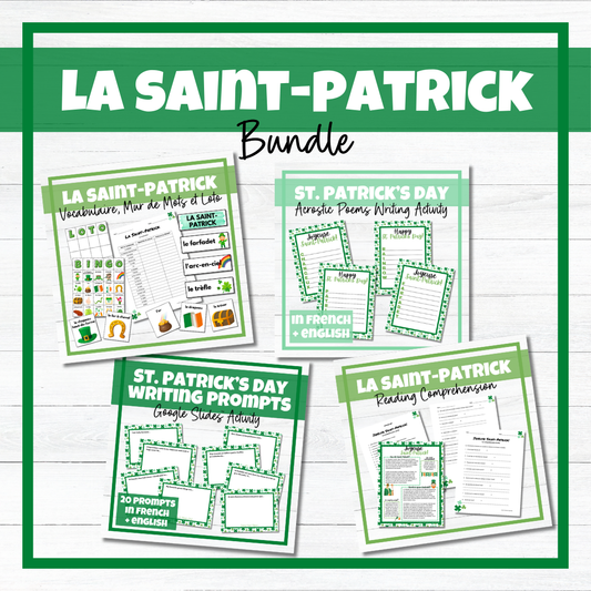La Saint-Patrick - French St. Patrick's Day - BUNDLE!