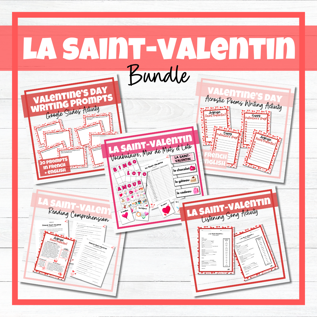 La Saint-Valentin - French Valentine's Day - BUNDLE!