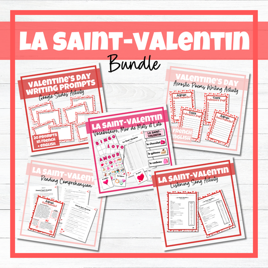 La Saint-Valentin - French Valentine's Day - BUNDLE!