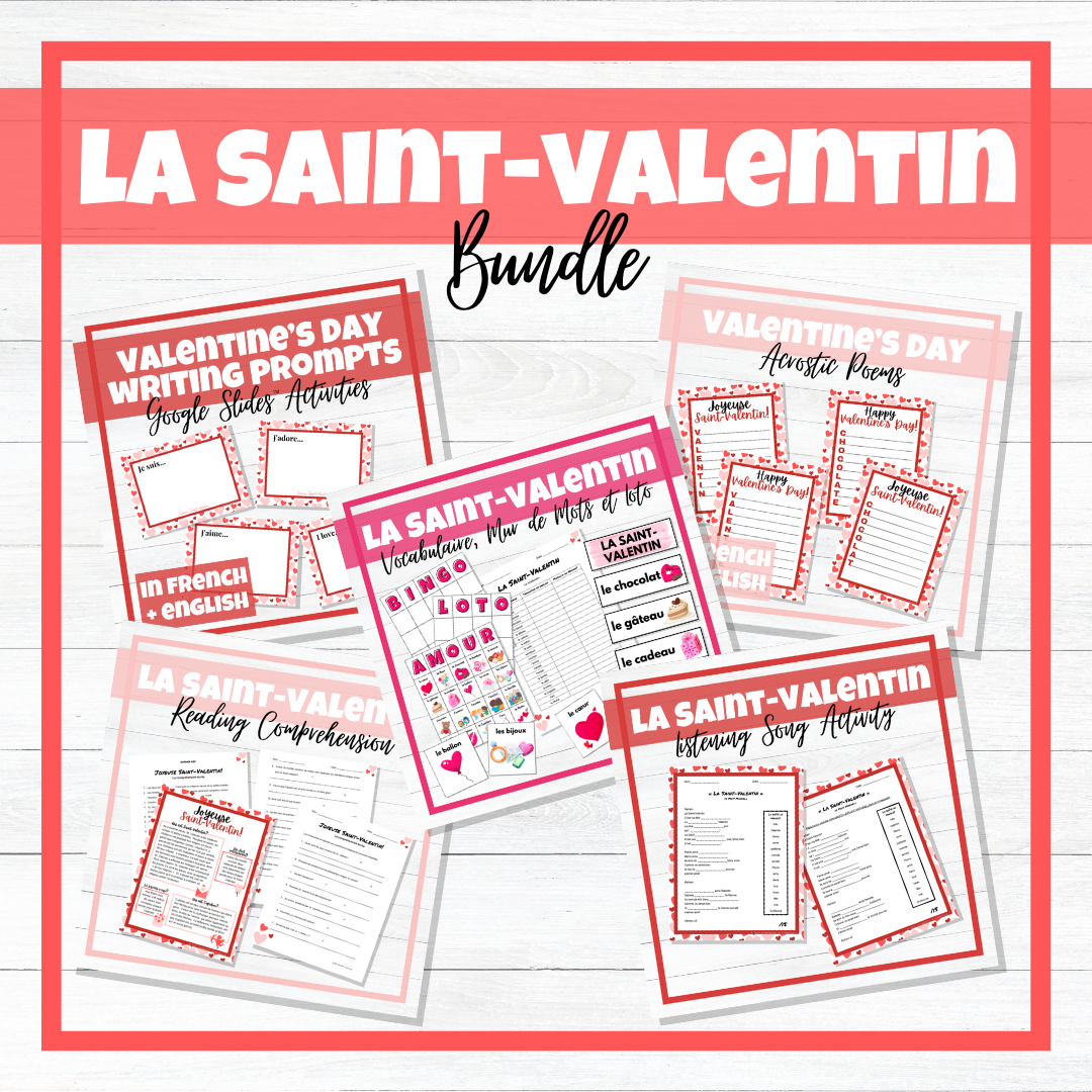 La Saint-Valentin - French Valentine's Day - BUNDLE!