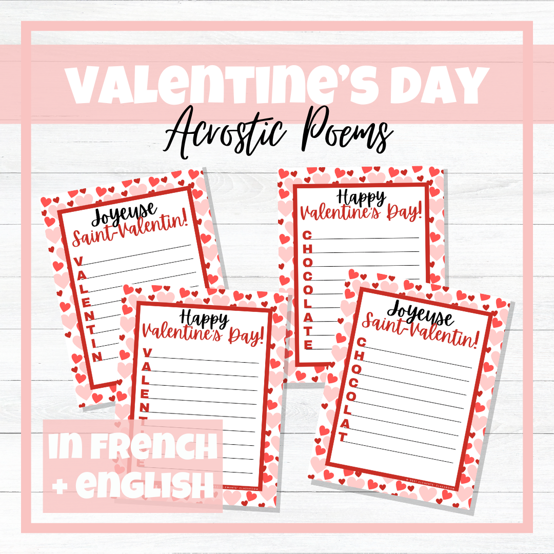 La Saint-Valentin - French Valentine's Day - BUNDLE!