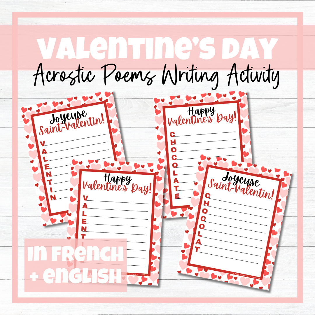 La Saint-Valentin - French Valentine's Day - BUNDLE!