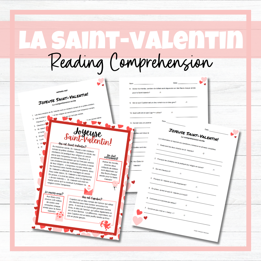 La Saint-Valentin - French Valentine's Day - BUNDLE!