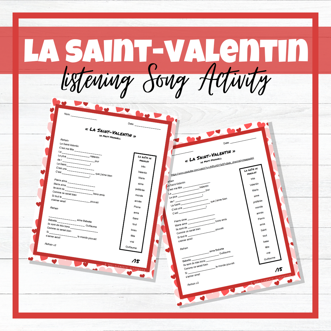 La Saint-Valentin - French Valentine's Day - BUNDLE!