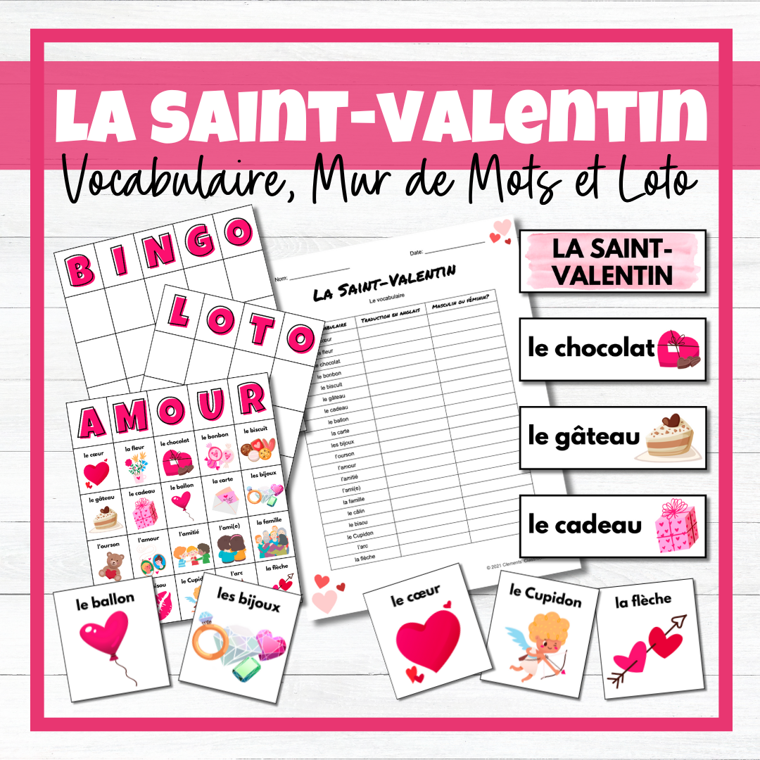 La Saint-Valentin - French Valentine's Day - BUNDLE!