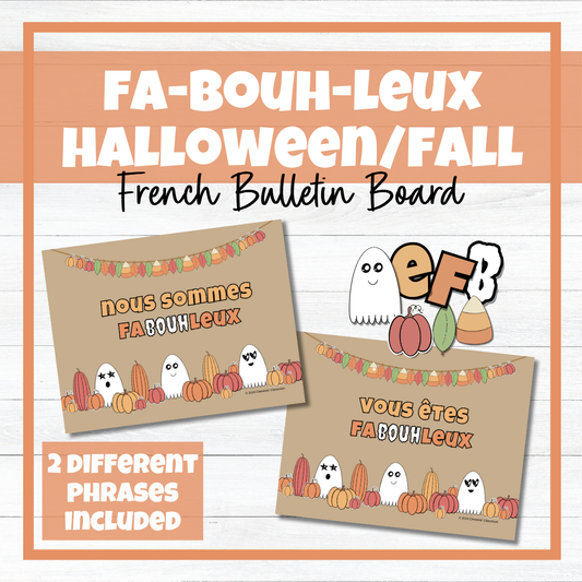 fa-BOUH-leux French Halloween and Fall Bulletin Board Display