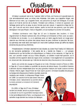 Christian Louboutin : Biographie d'un créateur de mode -French Biography Reading