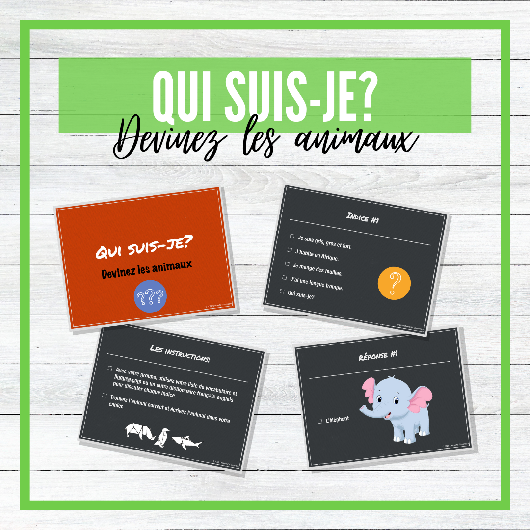 Les Animaux - Animals French Unit - BUNDLE!