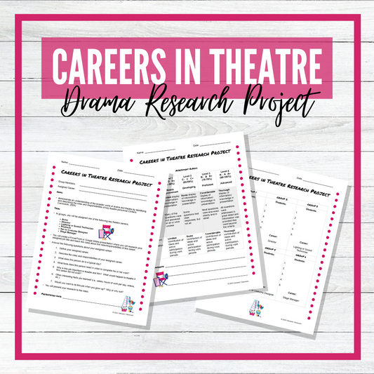 Careers in Theatre - Drama - Research Project