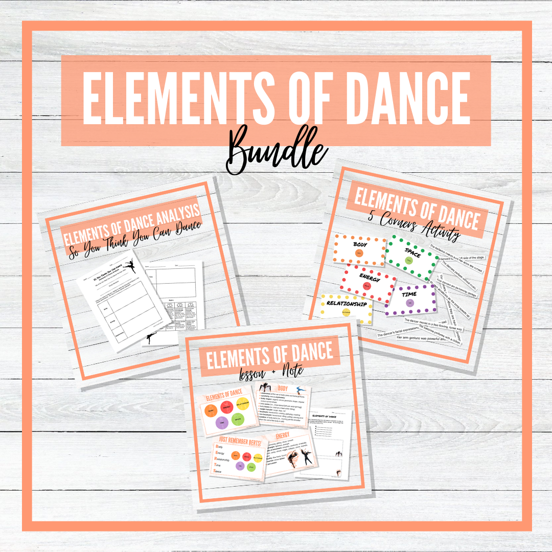 Elements Of Dance Worksheet
