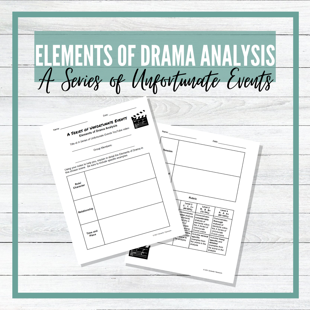 A Series of Unfortunate Events - Elements of Drama Analysis