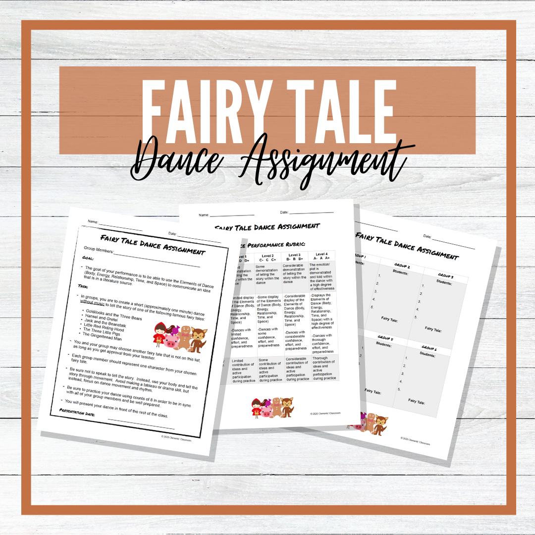 Fairy Tale Dance Assignment