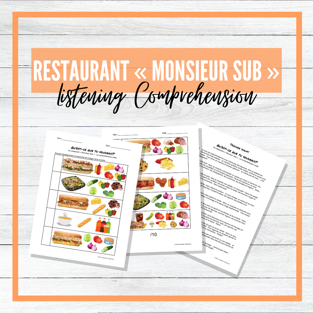 Au Restaurant « Monsieur Sub » - French Sandwich Unit - BUNDLE!