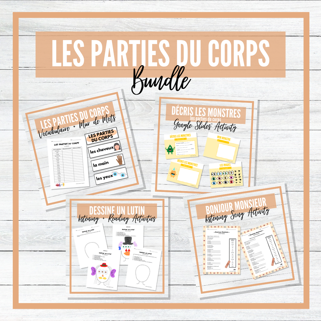Les Parties Du Corps Parties Du Corps Et Du Visage PDF + MP3 | A Cup