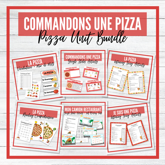 Commandons une pizza - La Pizza French Unit - BUNDLE!