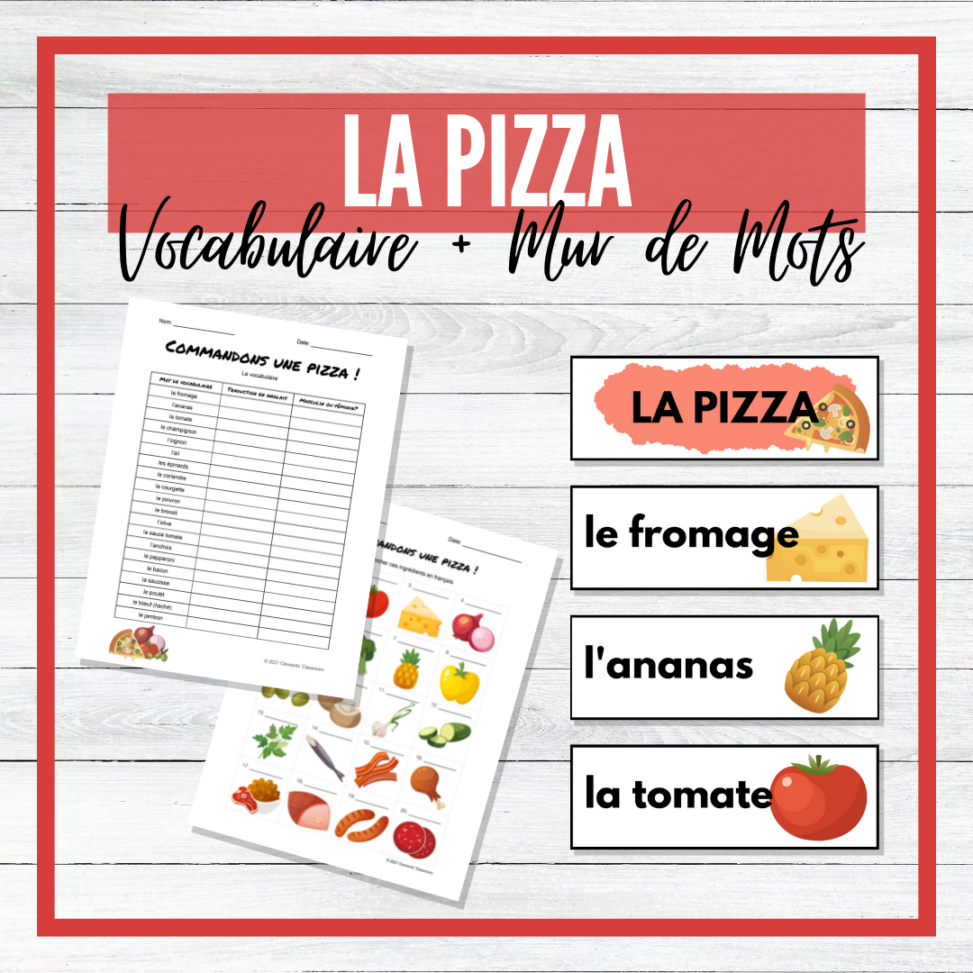 Commandons une pizza - La Pizza French Unit - BUNDLE!