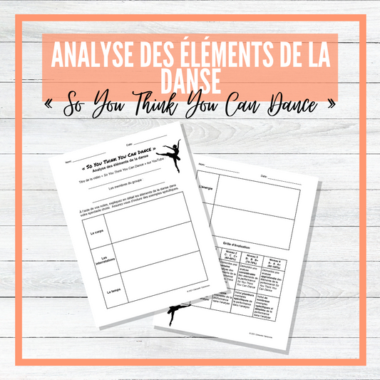 Analyse des éléments de la danse - So You Think You Can Dance French Analysis