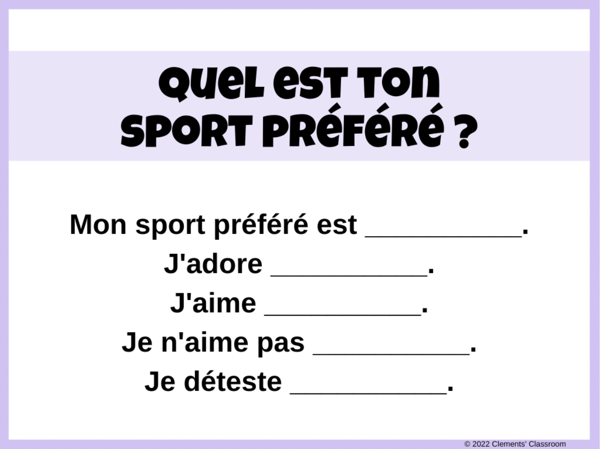 Je me présente ! - French All About Me - Google Slides™ Lesson