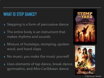 Step Dance Unit - PowerPoint Presentation, Videos, Assignment, and Rubric