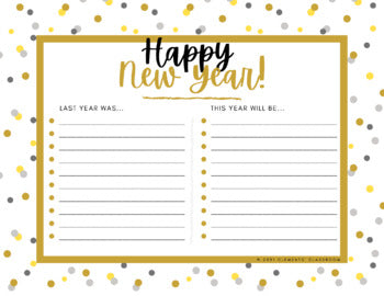 Résolutions du Nouvel An / New Year's Resolutions - French & English Activities