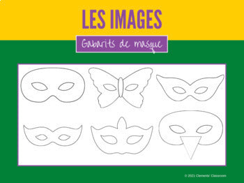 Mardi Gras - Décorez un masque! - Decorate a Mask - Google Slides™ Activity